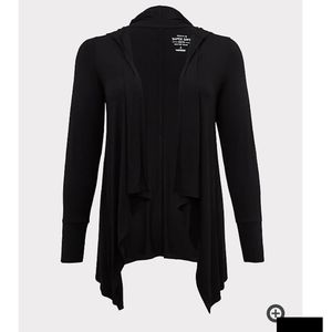 NWT Torrid super soft drape front hooded cardigan
